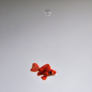 Annex suspended Art - Handmade Mobiles in Canada - Goldfish and Bubble Mobile
