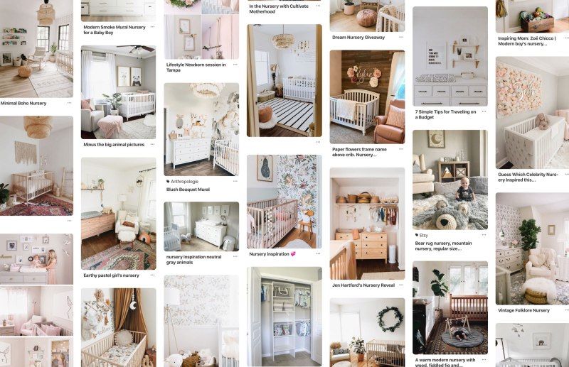 Pinterest Nursery Inspiration Imagery - neutral and organic